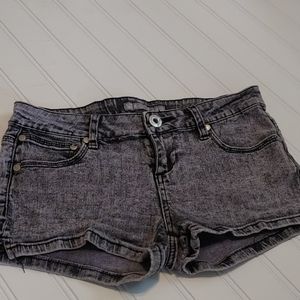 Acid Wash Purple denim shorts